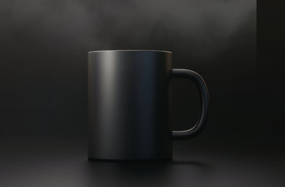 Black Coffee Mug