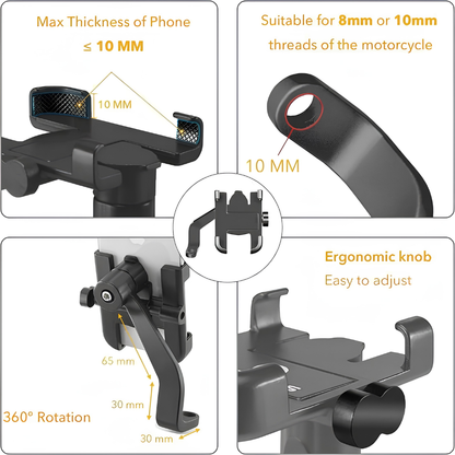Motorcycle Bicycle Waterproof Mobile Stand