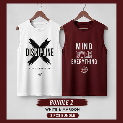 Men's Sleeveless T-Shirt Set of 2