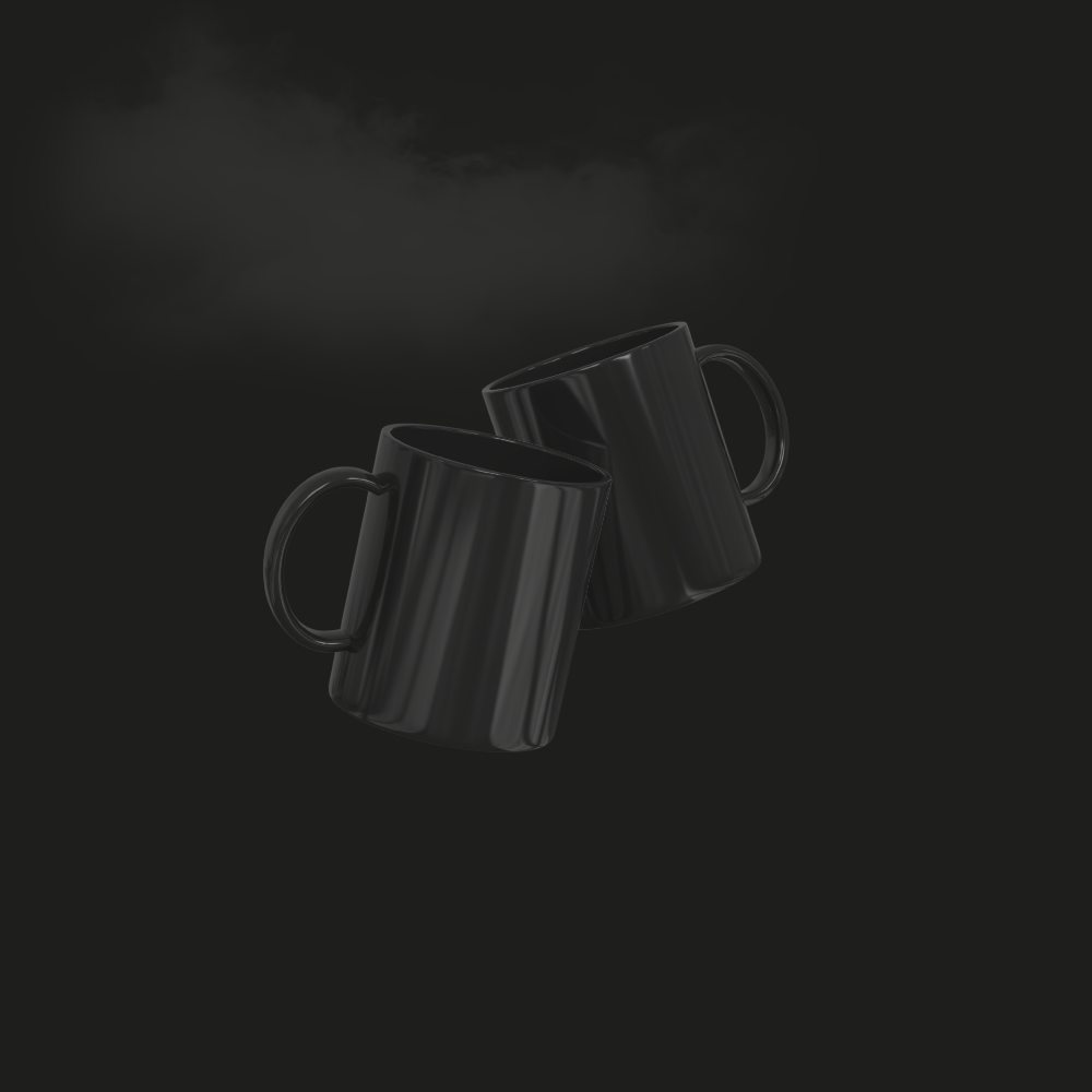 Black Coffee Mug