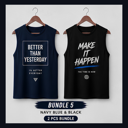 Men's Sleeveless T-Shirt Set of 2