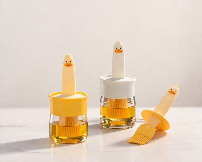 2 in 1 Oil Dispenser Bottle with Brush