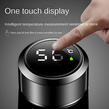 Water Bottle with LED Temperature Display